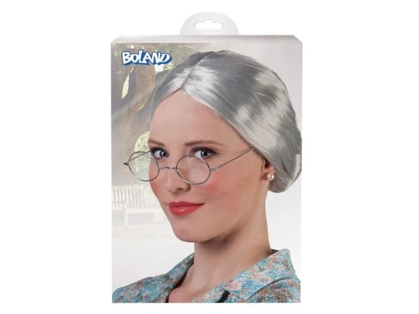 Boland 86180, Parykk til kostyme, Voksen, Hunkjønn, Polyester, Grå, 300 g
