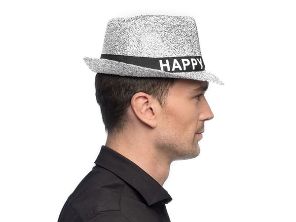 Boland 8712026134509, Hatt til kostyme, Voksen, Alle kjønn, Polyester, Sølv, 230 mm