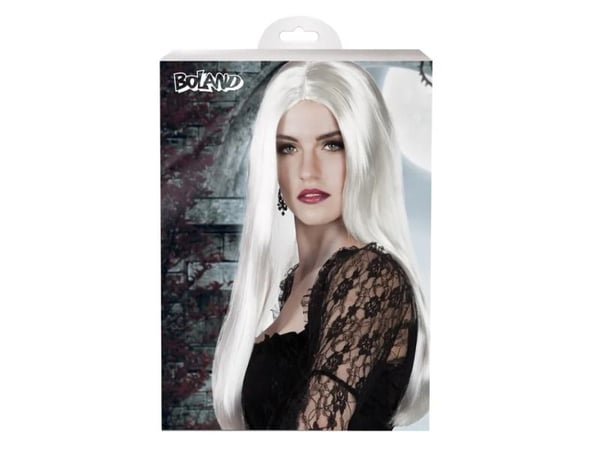 Boland 86098, Parykk til kostyme, Voksen, Hunkjønn, Polyester, Hvit, 260 g