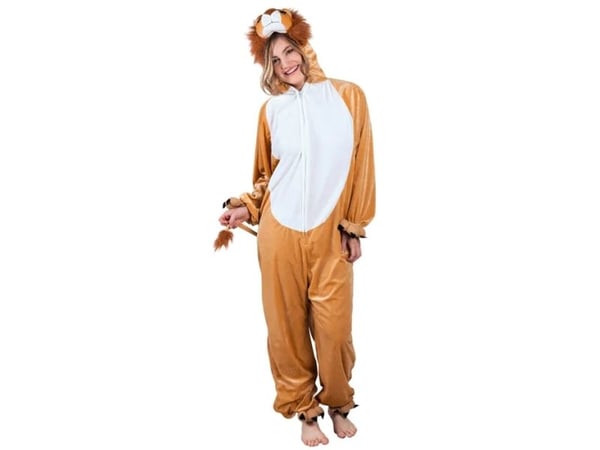 Boland 88020, Fancy kostyme, Voksen, Unisex, Dyr, Dyr, Sort, Brun, Hvit