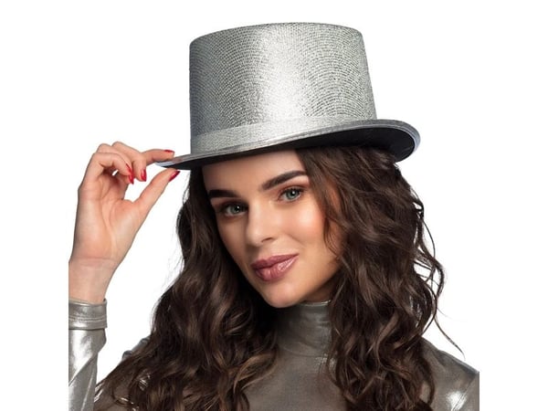 Boland 8712026041777, Hatt til kostyme, Voksen, Alle kjønn, Polyester, Polyetylentereftalat (PET), Sølv, 270 mm