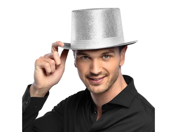 Boland 8712026041777, Hatt til kostyme, Voksen, Alle kjønn, Polyester, Polyetylentereftalat (PET), Sølv, 270 mm