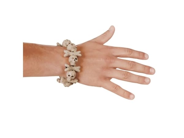 Boland 74191, Fancy kjole armbånd, Voksen, Alle kjønn, Isopor, Hvit, 55 g