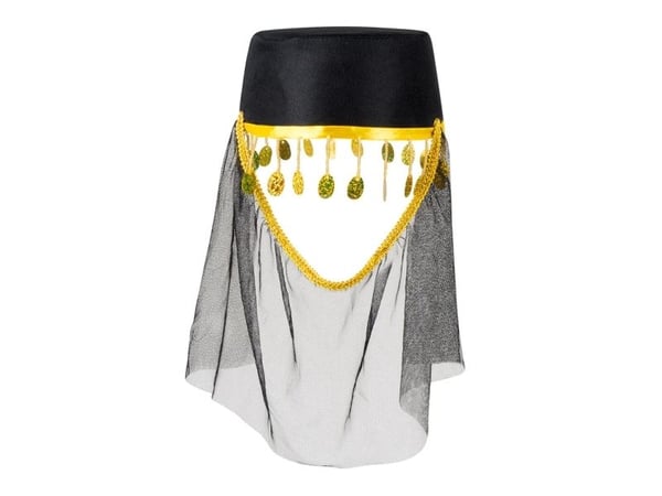 Boland 8712026042361, Hatt til kostyme, Voksen, Hunkjønn, Polyester, Polypropylen (PP), Sort, Gult, 190 mm