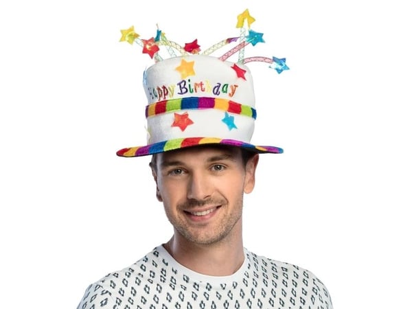 Boland 8712026009326, Hatt til kostyme, Voksen, Alle kjønn, Polyester, Polyethylen, Flerfarget, 300 mm