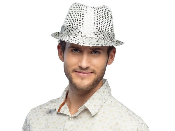 Boland 8712026012920, Hatt til kostyme, Voksen, Alle kjønn, Polyetylentereftalat (PET), Polyester, Sølv, 220 mm
