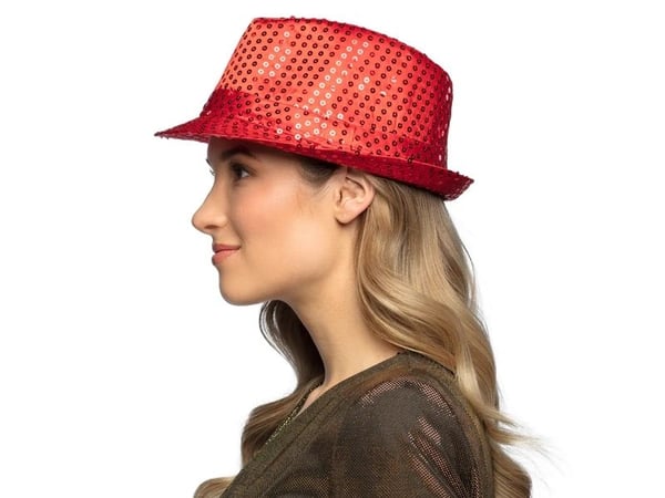 Boland 8712026012777, Hatt til kostyme, Voksen, Alle kjønn, Polyester, Polyetylentereftalat (PET), Rød, 220 mm