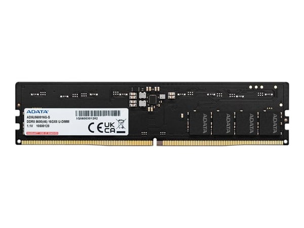 ADATA DDR5 5600 U-DIMM, 8 GB, 1 x 8 GB, DDR5, 5600 MHz, 288-pin DIMM