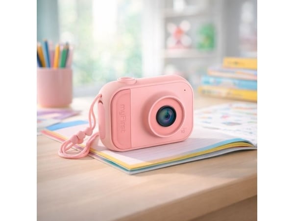 myFirst Camera 10 - digitalkamera for barn, med 2" IPS-skjerm, 5 MP oppløsning (rosa)
