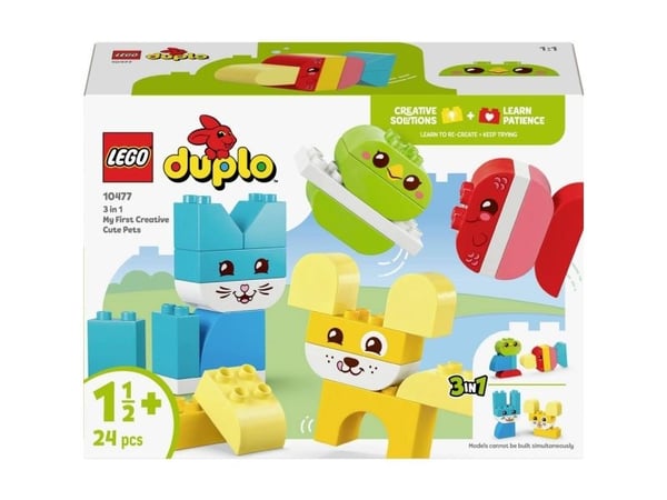 LEGO DUPLO My First 10477 3-i-1 Kreative, søte kjæledyr