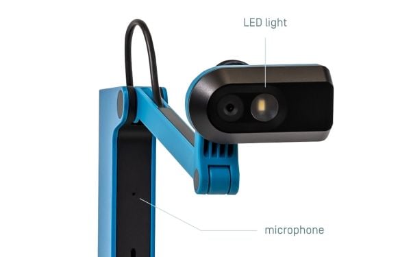 IPEVO DOK VZ-X USB/HDMI/WLAN 8MP mikrolysbatteri blå - dokumentkamera