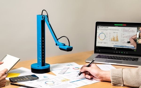 IPEVO DOK VZ-X USB/HDMI/WLAN 8MP mikrolysbatteri blå - dokumentkamera