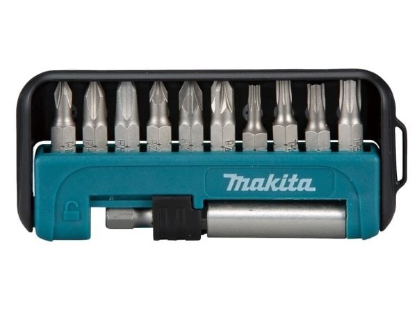 Makita - Spissett for skrutrekker - 11 deler - torx, phillips, pozidriv - lengde: 25 mm
