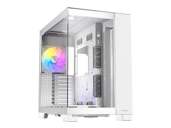Antec Constellation Series C8 ARGB - FT gaming - utvidet ATX (E-ATX) - sidepanel med vindu (herdet glass) - ingen strømforsyning - hvit - USB/lyd
