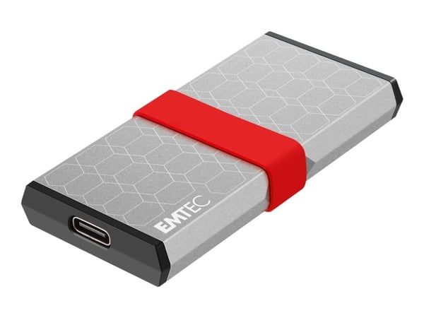 EMTEC X205 Mini - SSD - 1 TB - ekstern (bærbar) - USB 3.2 Gen 2 (USB-C kontakt)