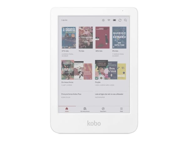Kobo Clara Colour - eBook-leser - 16 GB - 6" E Ink Kaleido 3 (1448 x 1072) - berøringsskjerm - Wi-Fi 5, Bluetooth - hvit