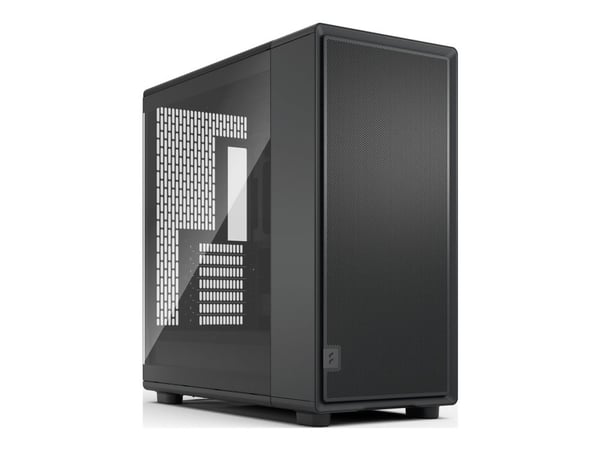 Fractal Design Epoch XL TG - Datorlåda - utökad ATX - genomskinlig sidopanel (härdat glas) - ingen strömförsörjning (ATX) - svart, ljust - USB/ljud