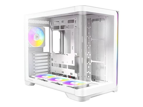 Antec Constellation Series C5 Curve ARGB - Mid tower - ATX - genomskinlig sidopanel (härdat glas) - ingen strömförsörjning - vit - USB/Audio/Mic