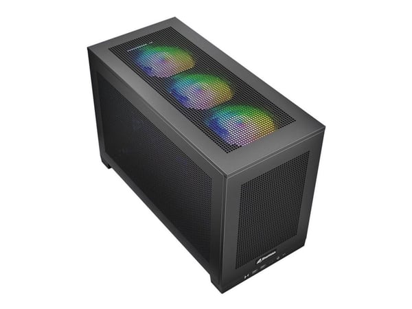 Sharkoon Rebel C20 rgb - MT - mini ITX - ingen strömförsörjning (SFX12V) - USB/ljud