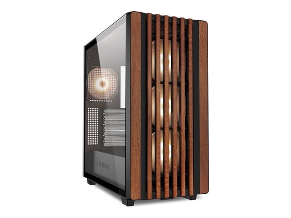 Sharkoon Rebel C70G RGB - Tower - ATX - genomskinlig sidopanel (härdat glas) - ingen strömförsörjning (ATX) - USB/ljud