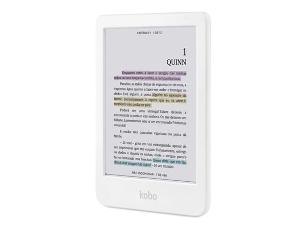 Kobo Clara Colour - eBook-leser - 16 GB - 6" E Ink Kaleido 3 (1448 x 1072) - berøringsskjerm - Wi-Fi 5, Bluetooth - hvit