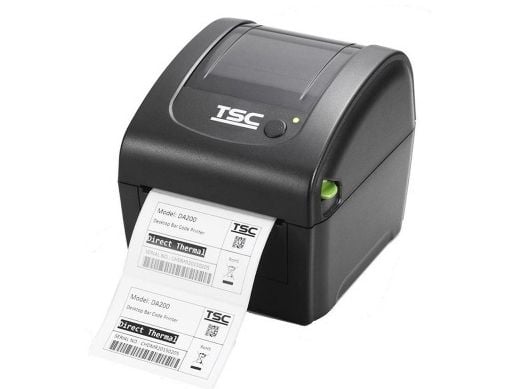 TSC DA220, direkt termal, 203 x 203 DPI, 152,4 mm/sek, Kabel, Svart