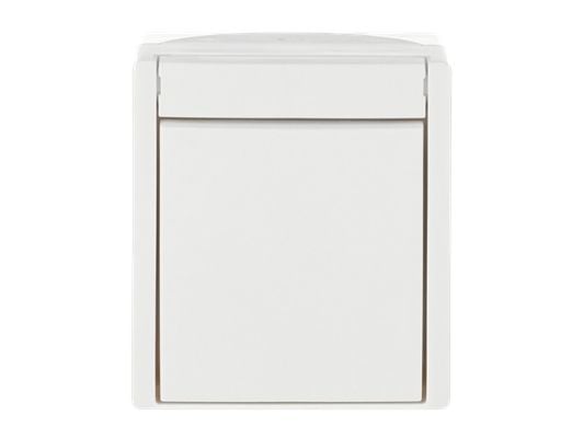 ABB 2601/7 W-54, Hallintaelementti, Valkoinen, Termoplastinen, IP44, 74 mm, 55 mm