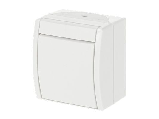 ABB 2601/7 W-54, Hallintaelementti, Valkoinen, Termoplastinen, IP44, 74 mm, 55 mm