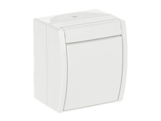 ABB 2601/7 W-54, Hallintaelementti, Valkoinen, Termoplastinen, IP44, 74 mm, 55 mm