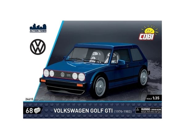 COBI 24615, Bybil, 1:35, Volkswagen Golf GTI (1976-1983), Alle kjønn, 68 stykker, 6 år