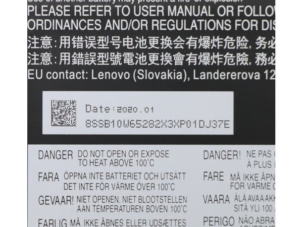 Lenovo 5B10W65297, Batteri, Lenovo