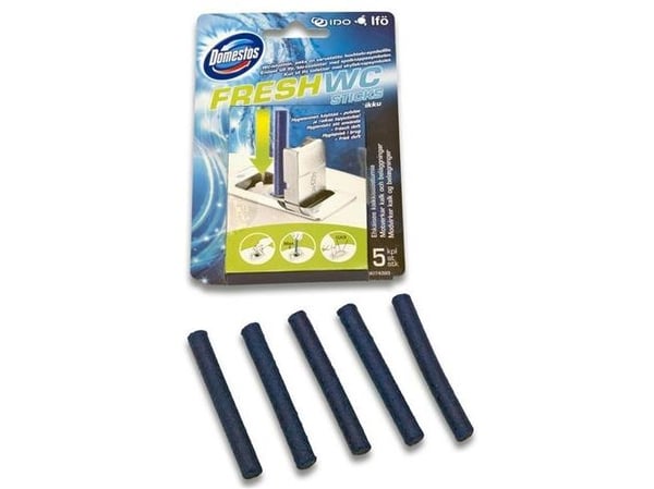 Luftfrisker/Toiletfrisker Domestos WC Sticks Ocean Fresh med Parfume til IFÖ WC,1 pk x 5 stk/krt