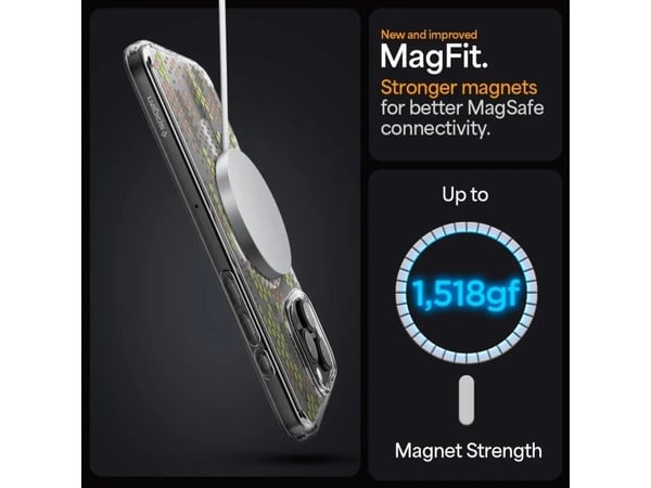 Spigen Ultra Hybrid (MagFit), Etui, Apple, iPhone 16 Pro Max, 17,5 cm (6.9"), Grønn, Gjennomsiktig