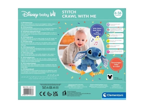 Clementoni Disney Baby 17537, 0,5 år, Interaktiv, Gir fra seg lyd, AAA