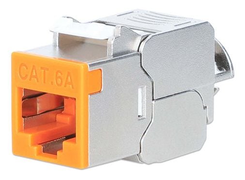 Intellinet 766623791328, Flat, Oransje, RJ-45, IDC, Hunkjønn, Gull