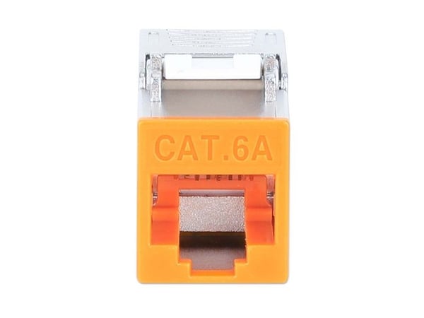Intellinet 766623791328, Flat, Oransje, RJ-45, IDC, Hunkjønn, Gull