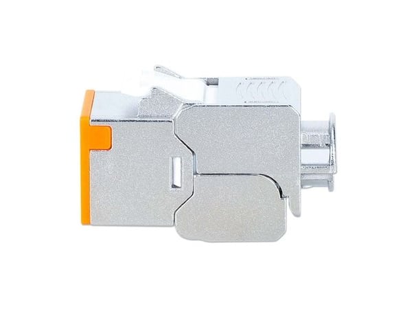 Intellinet 766623791328, Flat, Oransje, RJ-45, IDC, Hunkjønn, Gull