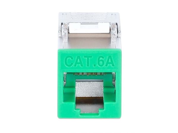 Intellinet 766623791335, Flat, Grønn, RJ-45, IDC, Hunkjønn, Gull