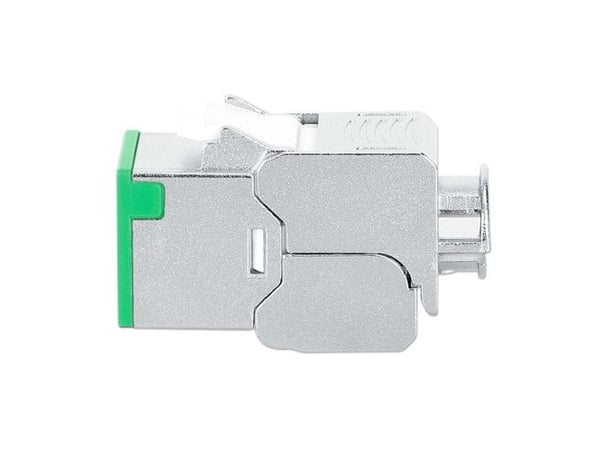Intellinet 766623791335, Flat, Grønn, RJ-45, IDC, Hunkjønn, Gull