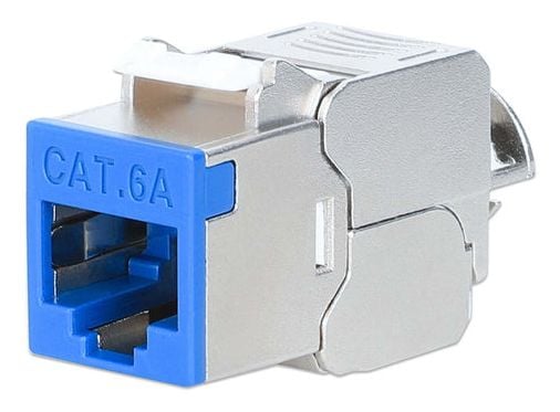 Intellinet Cat6a 10G STP Keystone moduuli sininen (791342)