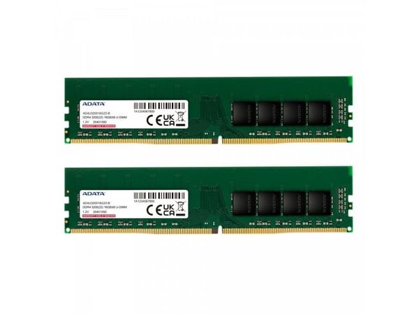 ADATA Premier Series - DDR4 - sett - 32 GB: 2 x 16 GB - DIMM 288-pin - 3200 MHz / PC4-25600 - CL22 - 1.2 V - ikke-bufret - ikke-ECC