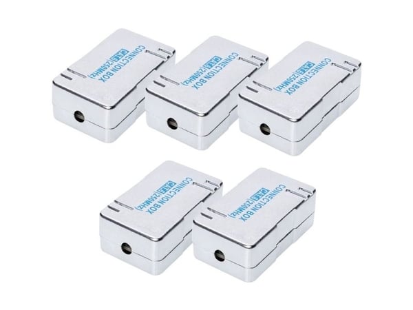 DIGITUS - Kabelkopplingsbox - försänkt montering, bordsmontering - CAT 6 - STP (paket om 5)