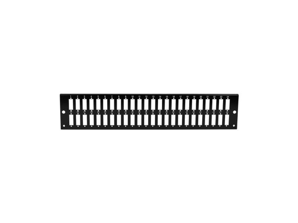 EFB Electronicsin etupaneeli 2U 48 x SC Duplex/LC Quad vertical musta (VSB2HE-FP-SW-48SC-D)