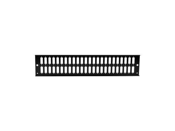 EFB Electronicsin etupaneeli 2U 48 x SC Duplex/LC Quad vertical musta (VSB2HE-FP-SW-48SC-D)