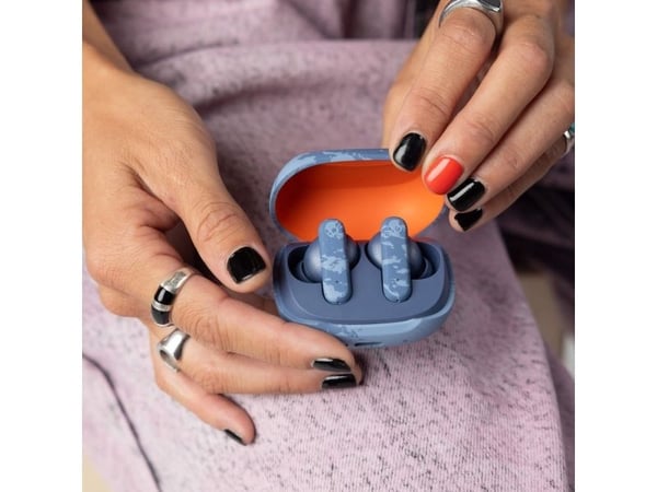 Skullcandy Smokin’ Buds, True Wireless Stereo (TWS), Samtaler/musikk, 20 - 20000 Hz, 40,59 g, Hodesett, Blå