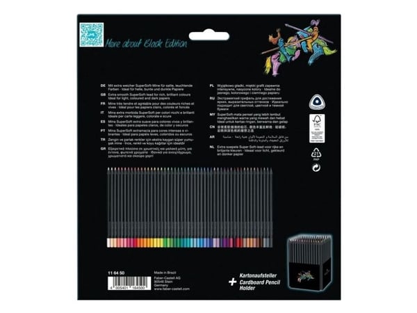 Faber-Castell Black Edition, Flerfarget, 50 stykker