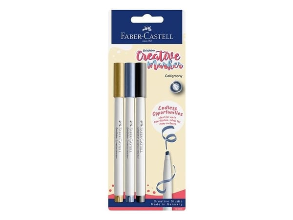 Faber-Castell Gofa C, Metallisk, Flerfarget, Flerfarget, 3 farger, Fin tupp, Rund, 1,5 mm