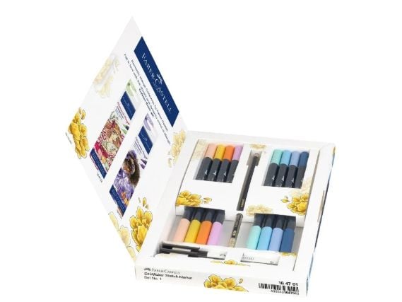 Faber-Castell Romantic Manga, 8 stykker, Flerfarget, Pensel / fin tupp, Flerfarget, Resirkulert plast, Rund