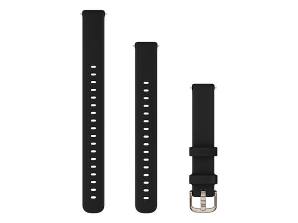Garmin Lily 2 silikonarmbånd, svart