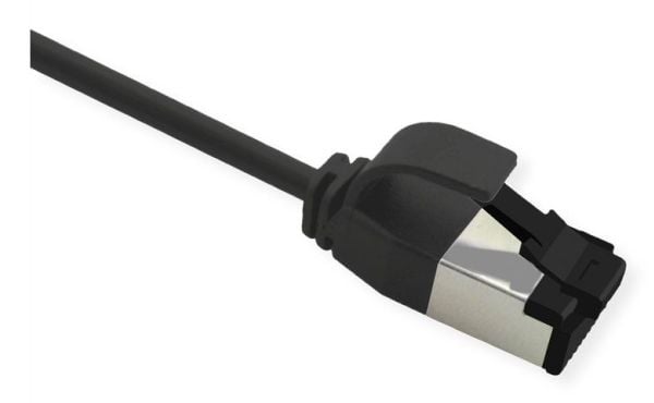 ROLINE U/FTP patchkabel Cat.8.1 LSOH slim schwarz 0,15m (21.15.3260)
